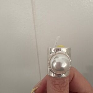 Park Lane Silver Pearl Ring